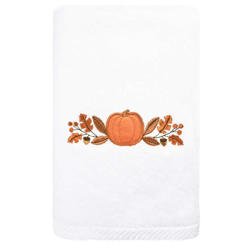  Débarbouillette en coton Harvest Bounty, Blanc