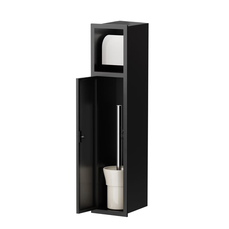 Wall Mounted Toilet Paper Holder, Black