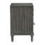 2 tables de chevet grises pour le style transitionnel de la chambre à coucher avec placage - option 2 tiroirs