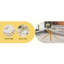 Luxurious Modern Dining Table Sets, Marble-pattern Glass, Gold & Transparent Chairs