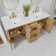 Adela 72'' Double Bathroom Vanity with Engineered Stone Top