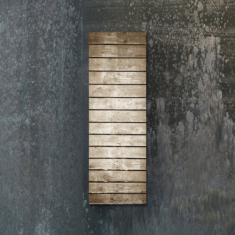 Brown Radiant Wall Mounted Glass Heater Panel, 16x48 inches