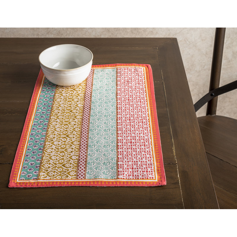 Ensemble de napperons 100 % coton Maison d'Hermine Provence 4 - 13 po x 19 po