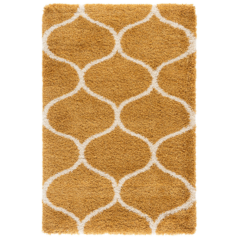Tapis doré / ivoire Suncrest, Rectangle 4 pi x 6 pi