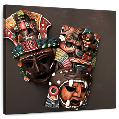 Kerner Mexican Mayan Masks