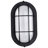 Alaettin 8.51'' H Integrated LED Frosted Glass Outdoor Oval Bulkhead Light-1872199467