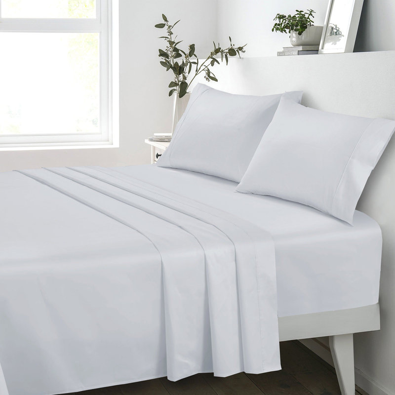 Taie d'oreiller douce et durable de satin de coton à 100% - 2 pièces, Taie d'oreiller très grande