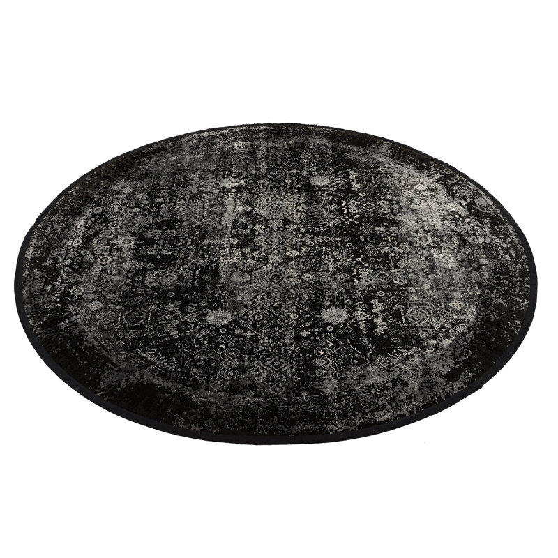 Django Abstract Hand Woven Area Rug, Round 240cm
