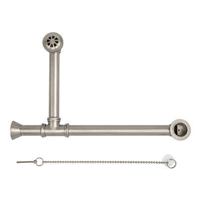 Drain de baignoire avec trop-plein Toe Tap