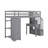 Twin Size Loft Bed With 4 Drawers,Desk,Shelves And Stairs-1940101164