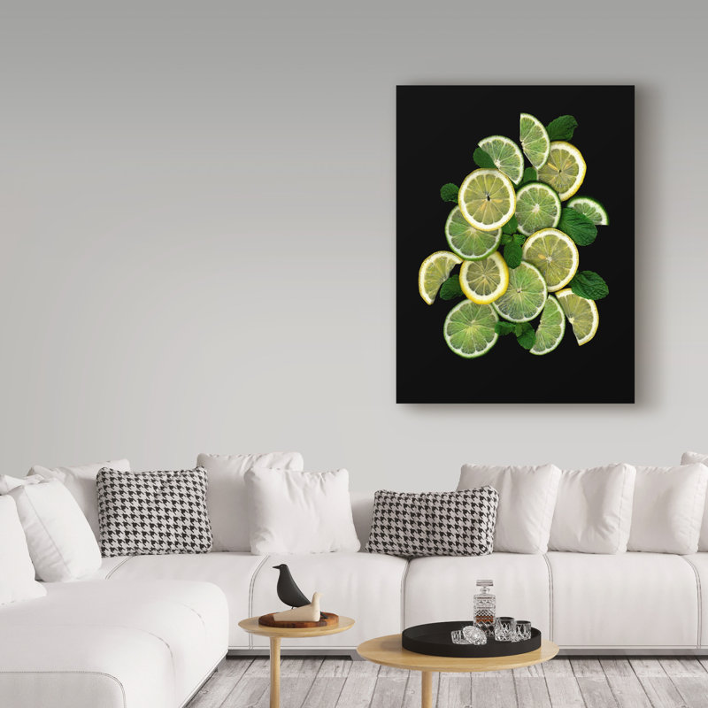 Dosta «Lemons Limes and Mint», impression sur toile tendue, H 19 po x l 14 po x P 2 po