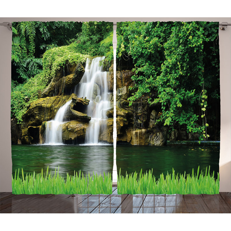 Semi Sheer Curtain Pair, 54" W x 108" L
