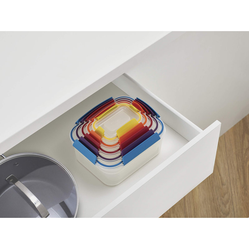 Multicolor BPA-Free Plastic Nesting Food Storage Container Set