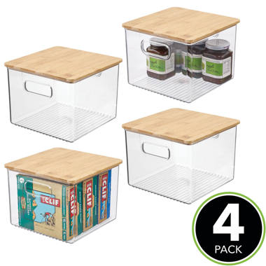  Superio Mini Clear Storage Boxes with Lids, Plastic Containers  for Organizing, Stackable Crates, BPA Free, Non Toxic, Odor Free, Organizer  Bins for Home, Office, and Dorm, 1.25 Qt, 2 Pack