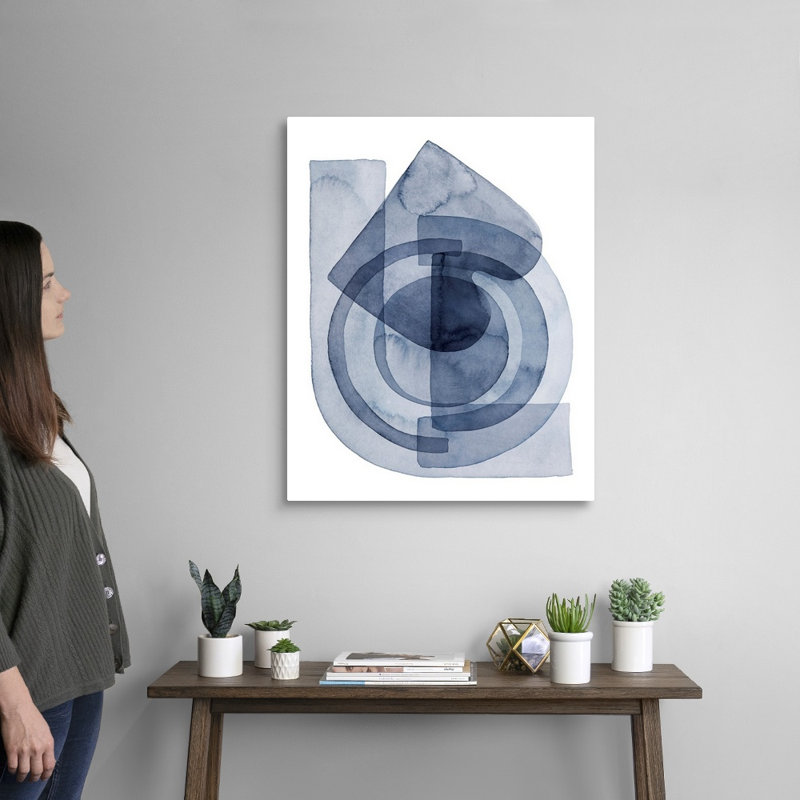 «Cool Gears I» par Grace Popp - reproduction d'art, Toile tendue, H 30 po x l 24 po x P 1,25 po