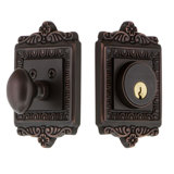 Nostalgic Warehouse Egg & Dart Plate Single Cylinder Deadbolt