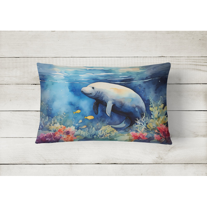 Manatee Throw Pillow
