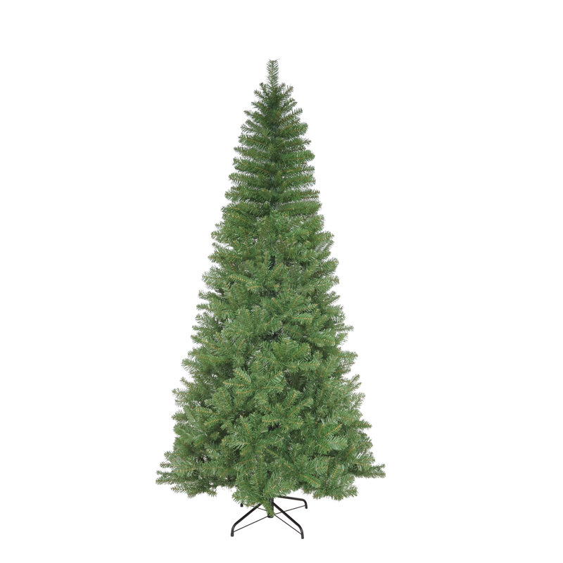 Unlit Slim Artificial Christmas Tree, 6.4ft H x 2.33ft W
