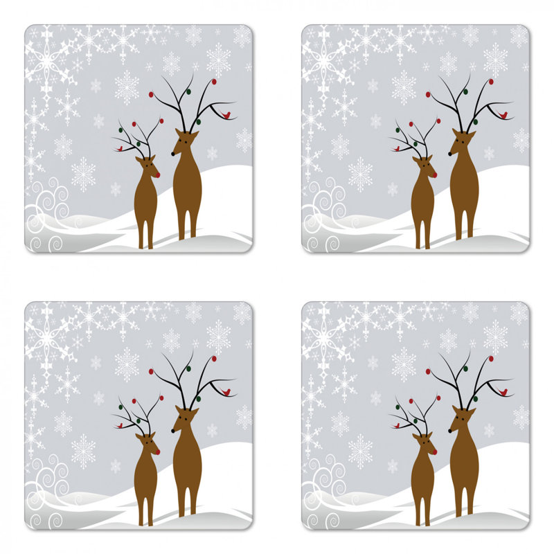 Square 4 Piece Coaster Set