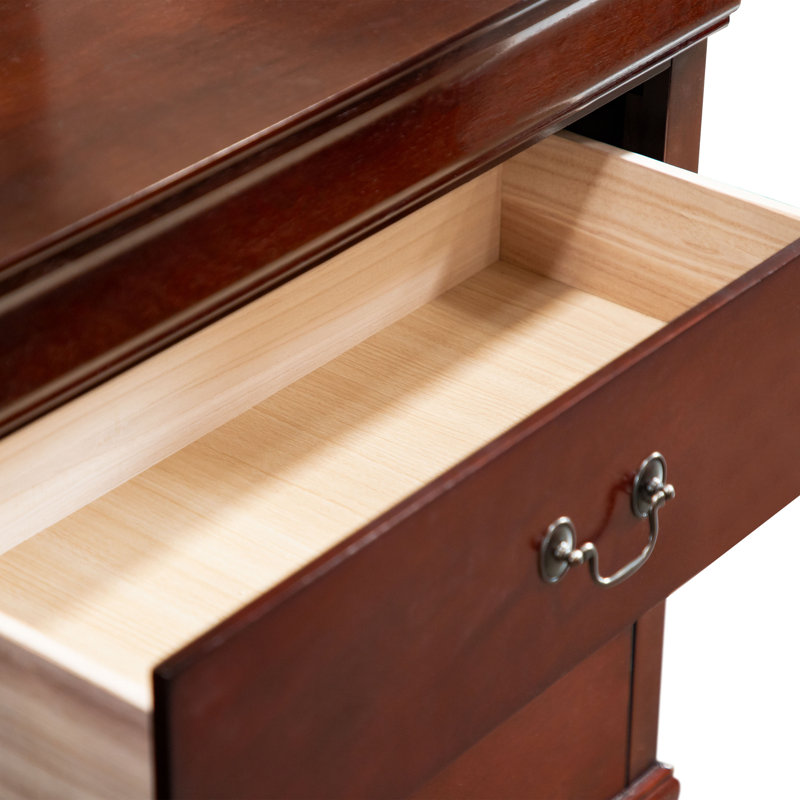 Ensemble de chambre à coucher 3 pièces Aberdeen, Brun, Ensemble de trois pièces : deux tables de chevet