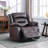 Brenaya 37" Wide Modern and Overstuffed Soft Breathable Faux Leather Power Standard Recliner with USB Port-44848579