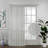 Pinch Pleated Extra Long & Extra Wide Faux Linen Semi Sheer Single Panel-119617559-119617522