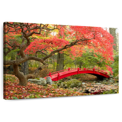 Sireci Red Japanese Garden Bridge