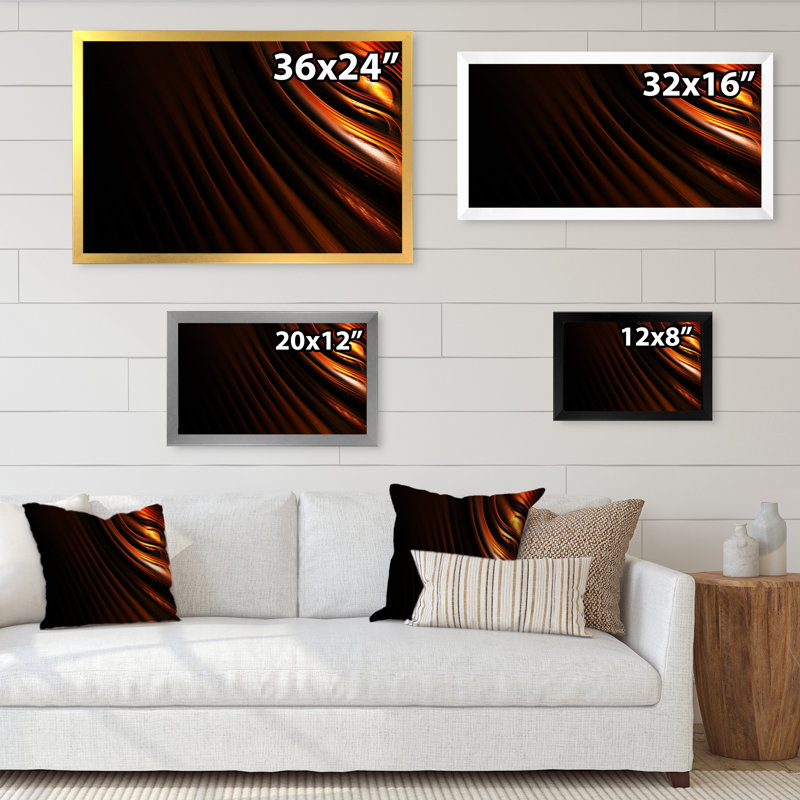 Conception abstraite artistique en rouge et noir, Cadre d'angle fermé noir, H 8 po x l 12 po x P 1 po