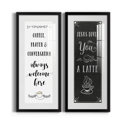 Picture Frame Textual Art Set on Paper