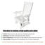 Fauteuil oscillant en bois pour une personne, avec dossier haut et siège profilé profond-903268228