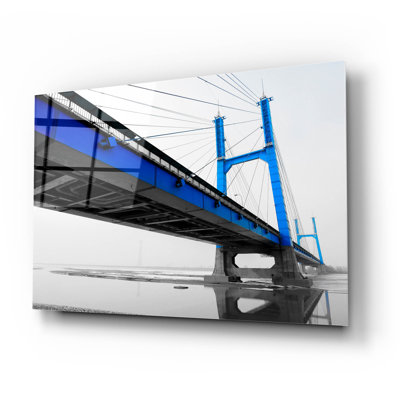 «Suspension Bridge In Blue» par PhotoINC Studio
