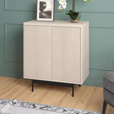 Holz Steel 2 - Door Rectangle Accent Cabinet