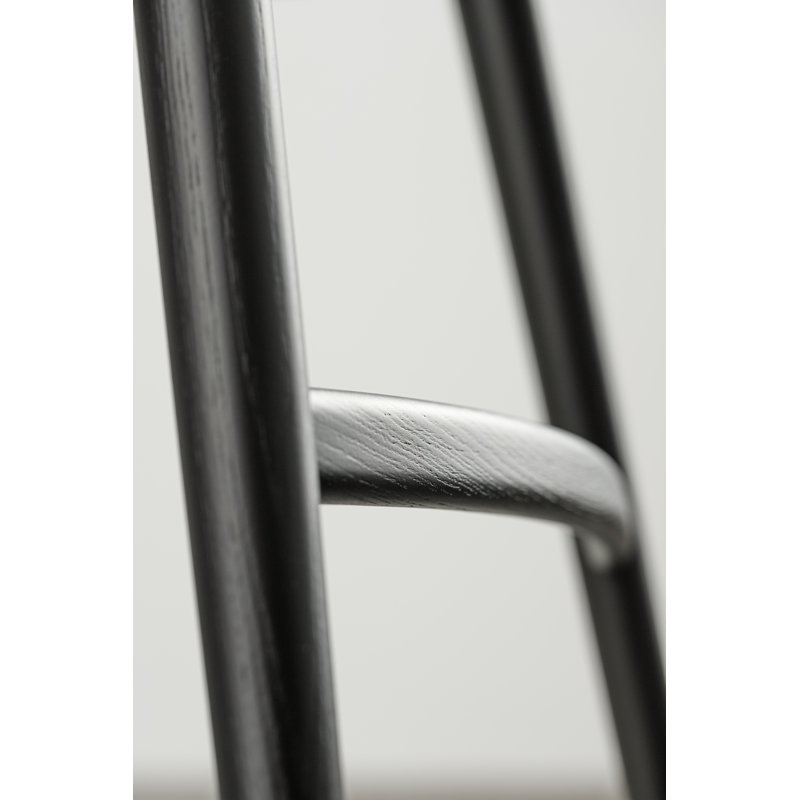 Anvil Chair With Back, Matte Black, Bar Stool (31” Seat Height)