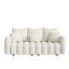 Canapé 81 po en polaire rembourré avec 3 coussins assortis-1379777129