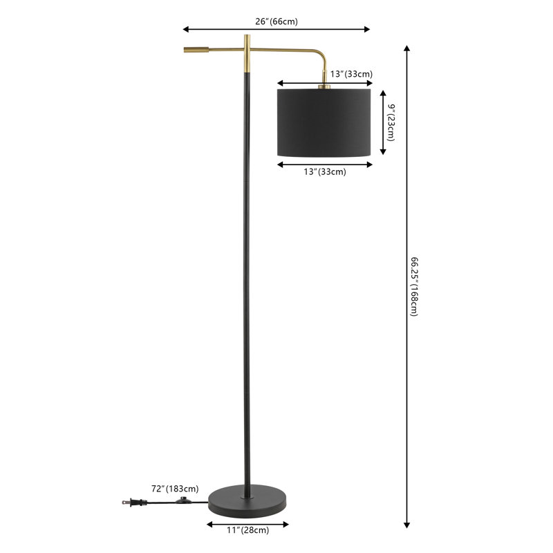 Thera 66.25 " Arched Floor Lamp