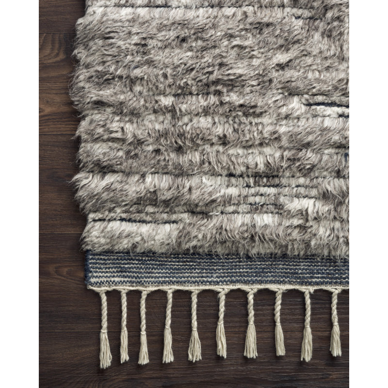 Benjamin Hand Knotted Wool Indoor Rug, Rectangle 5'6" x 8'6"