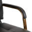 Chaise de travail en cuir avec accoudoirs rembourrés Abba-72061607