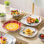 24 Piece Porcelain China Dinnerware Set - Service for 6 