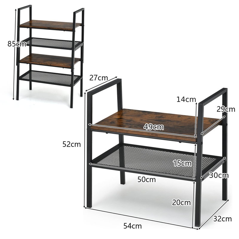 Adwoa 54cm W Steel Shelving Unit