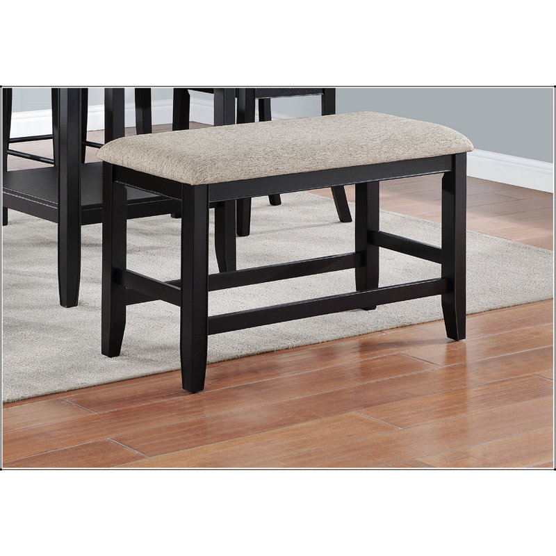 Mobilier en bois de style campagnard avec repose-pieds et banc à hauteur de comptoir 1 pièce