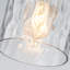 Luminaire suspendu cylindrique en verre martelé 5,5 po pour îlot de cuisine 1 lumière Cylon-914555446