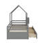 Lit simple avec 2 tiroirs de rangement et garde-corps-439295929