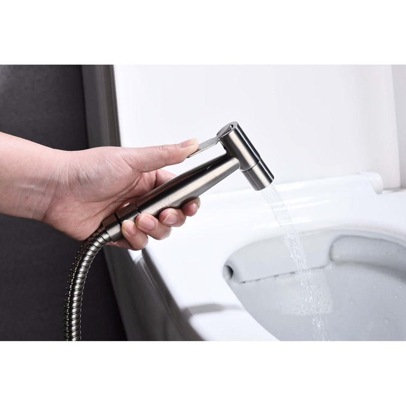 Bathroom Toilet Bidet Handheld - Silver Metal, Jet Spray And Gentle Mode, Easy Install Metal Material, Two Modes, Hygiene Improvement,