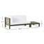 Banc de coin gauche et table basse, blanc-1914965008