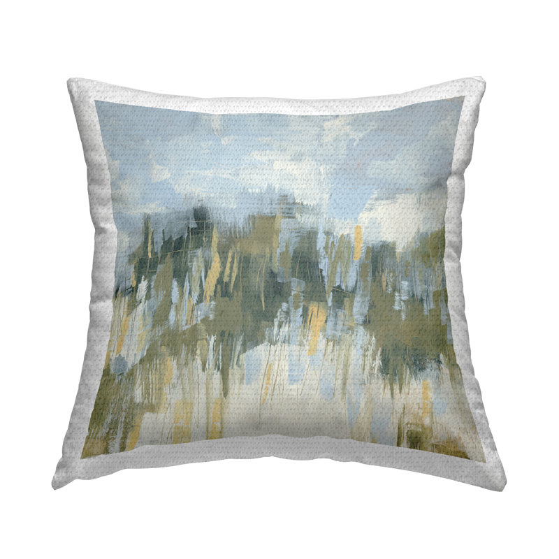 Housse et insert de coussin carré en polyester pour l'intérieur / extérieur par June Erica Vess