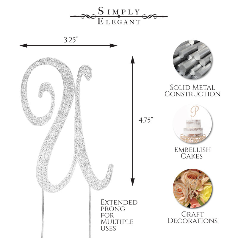 Surmatelas à gâteaux rhinestone u ", Argent