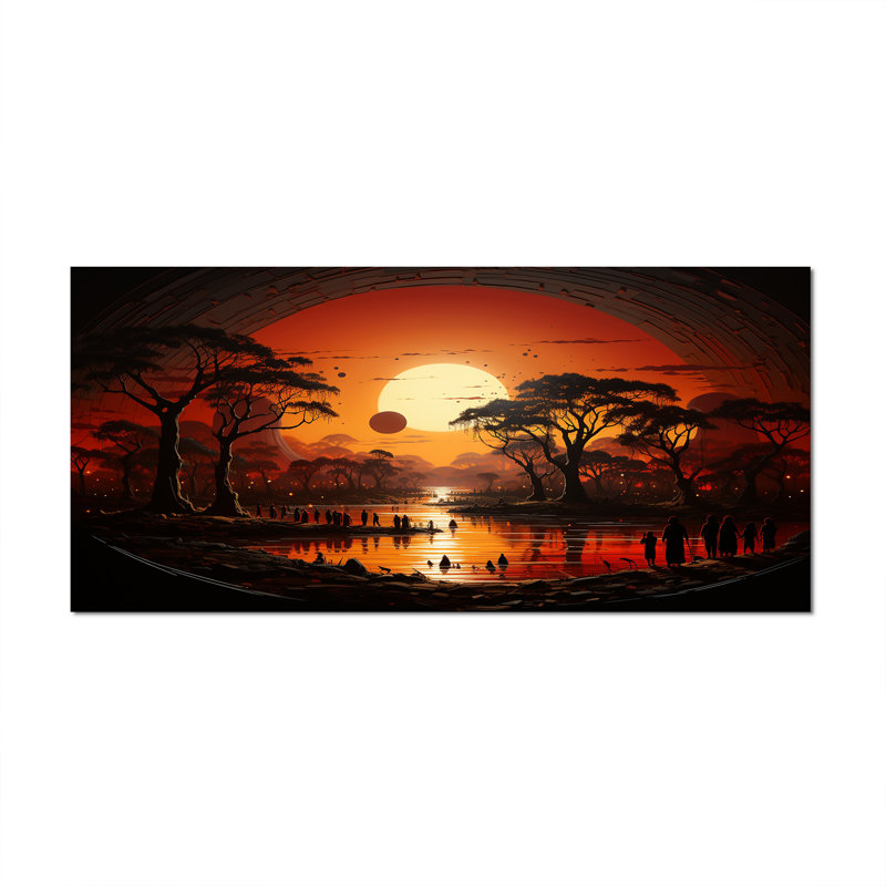 Mahamoud African Tribal Eternity I On Canvas Print, Wrapped Canvas, 30" H x 40" W, Wrapped Canvas