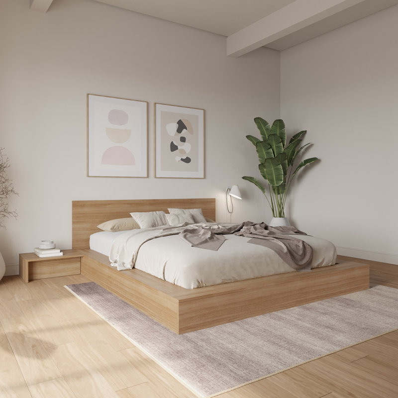 Makoa 4-Piece Low Platform Bedroom Set, Queen