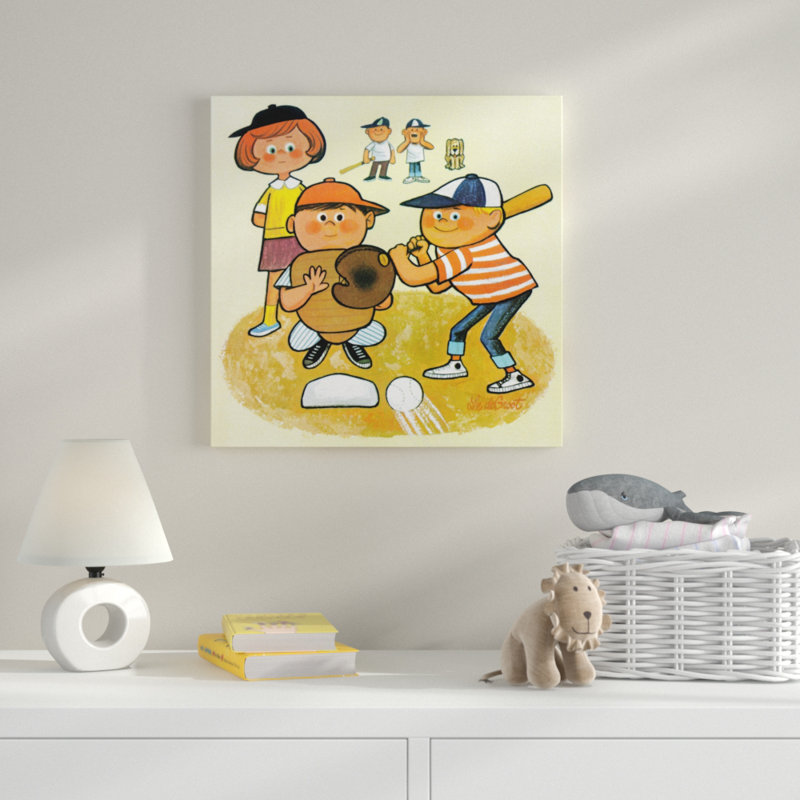 Baseball Team Framed Print, 40" H x 40" W