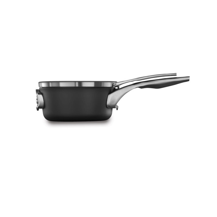 Calphalon Classic 3.5 Quart Saucepan with Lid, Stainless Steel, Dishwasher  Safe